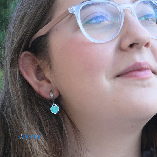 Brincos Blue Love