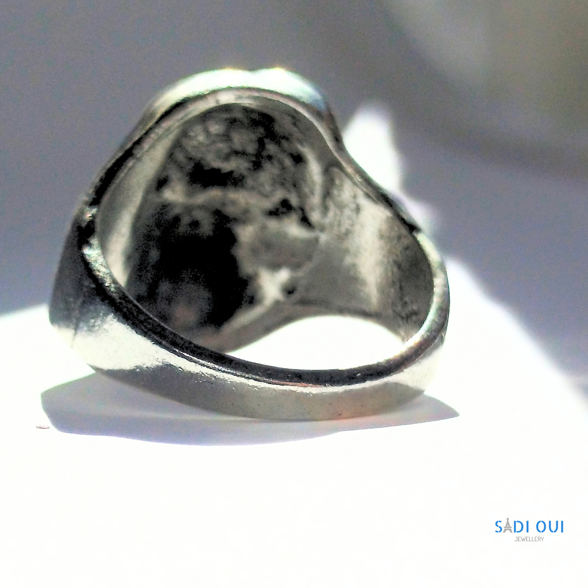 Anel Caveira Base em Aço Inoxidável | SADI OUI Jewellery