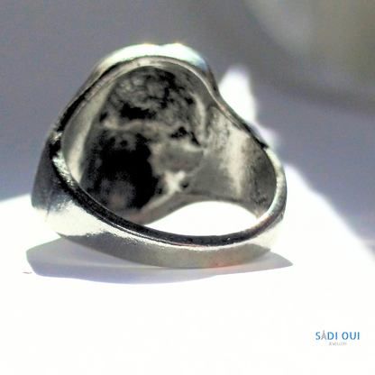 Anel Caveira Base em Aço Inoxidável | SADI OUI Jewellery