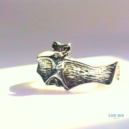 Anel Morcego Base em Aço Inoxidável | SADI OUI Jewellery