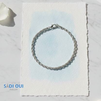 Pulseira ESSENCIAL Masculina – Aço Inoxidável Prateado Minimalista