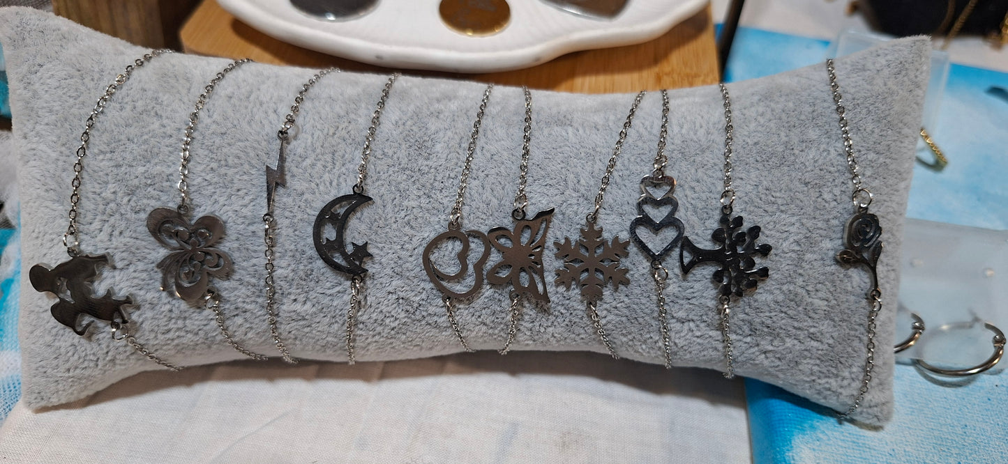 Pulseira diversa medalha